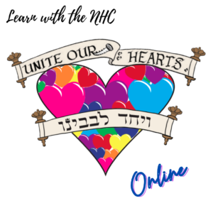This is a picture of the logo for this year's theme that reads, 'Unite Our Hearts' Online.
